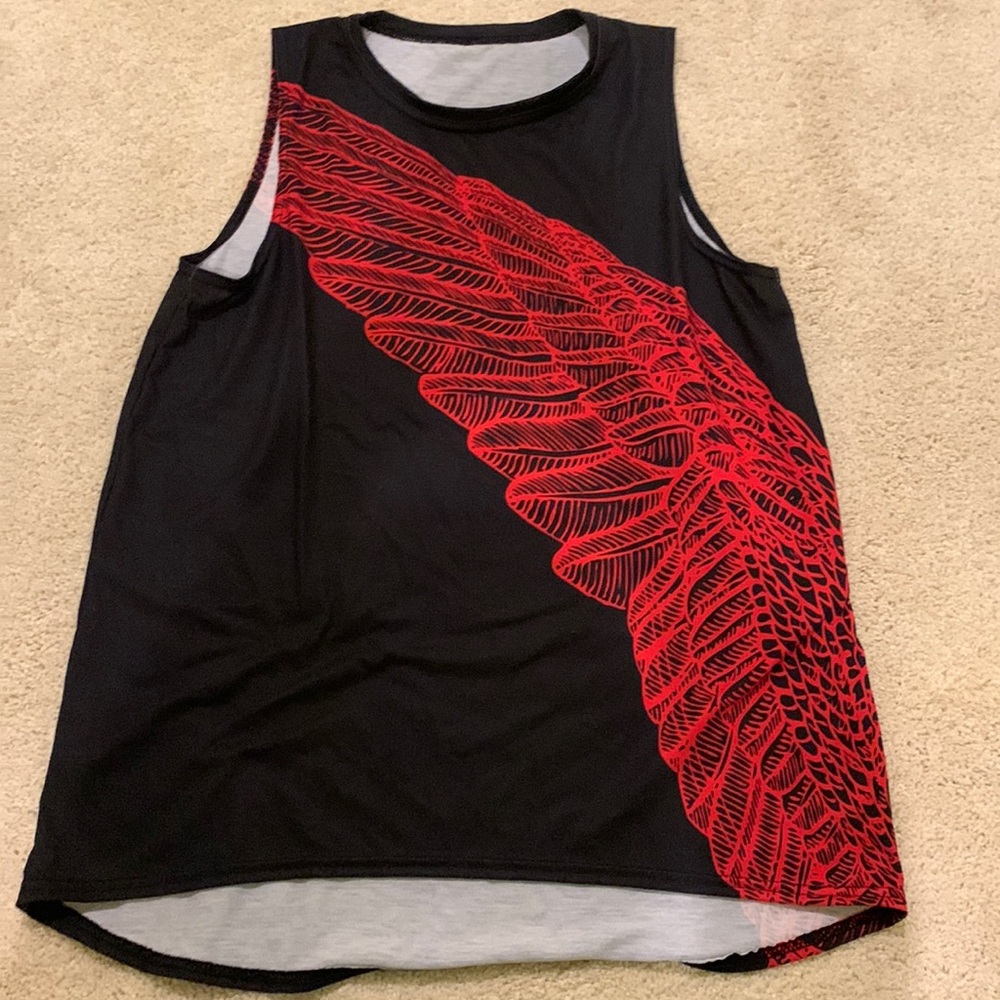 Blackmilk Red Blood Wing Top